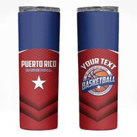 Personalized Puerto Rico Basketball Skinny Tumbler Magnificos Go Champion