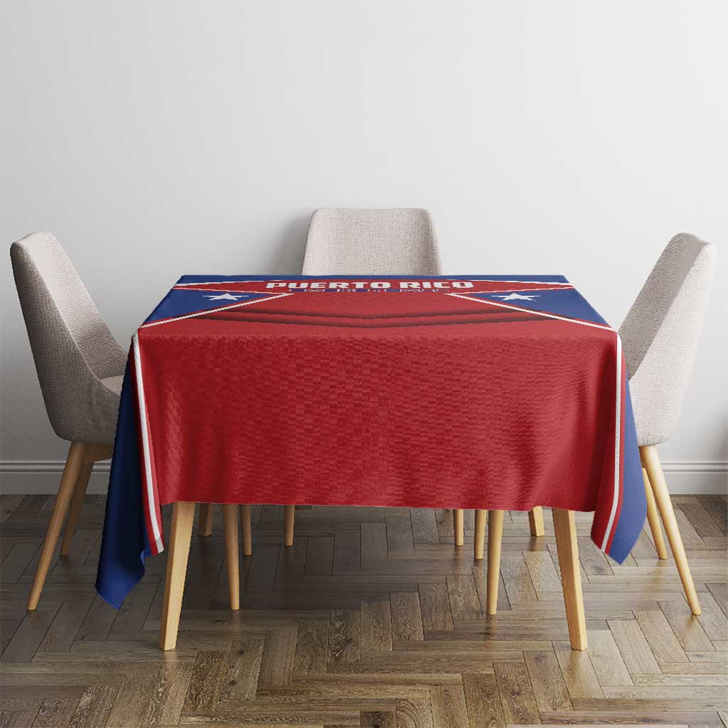 Puerto Rico Basketball Tablecloth Magnificos Go Champion