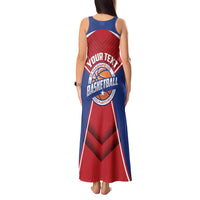 Personalized Puerto Rico Basketball Tank Maxi Dress Magnificos Go Champion