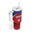 Personalized Puerto Rico Basketball Tumbler With Handle Magnificos Go Champion