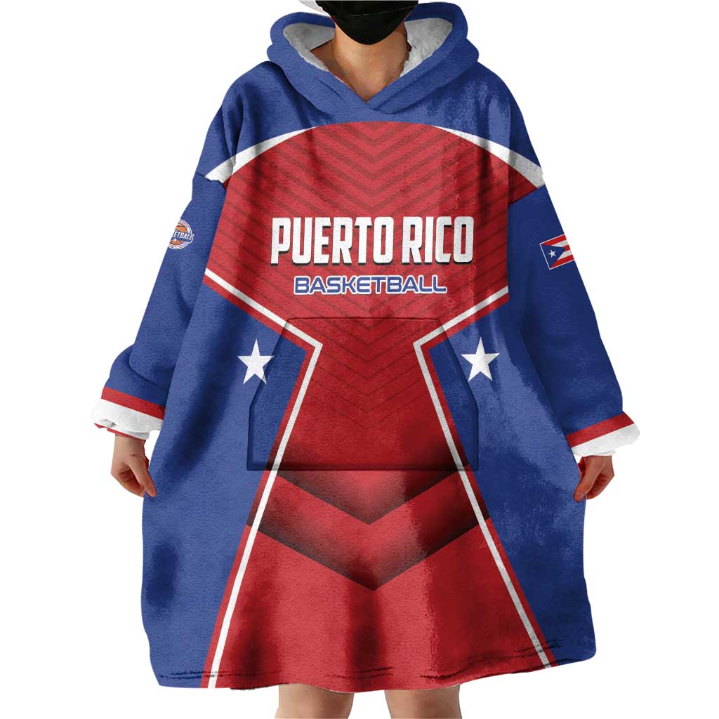 Personalized Puerto Rico Basketball Wearable Blanket Hoodie Magnificos Go Champion