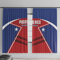 Puerto Rico Basketball Window Curtain Magnificos Go Champion