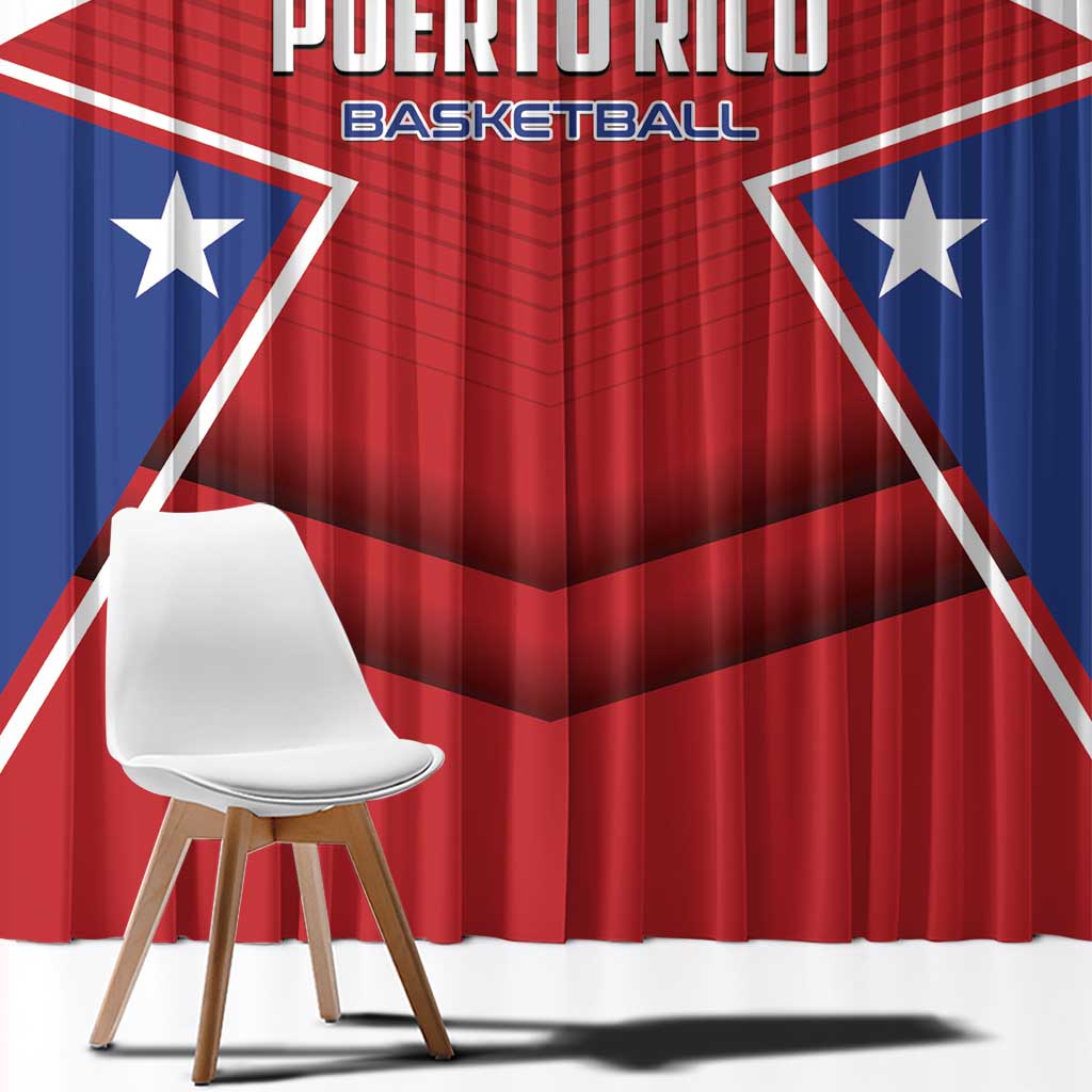 Puerto Rico Basketball Window Curtain Magnificos Go Champion
