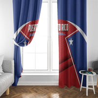 Puerto Rico Basketball Window Curtain Magnificos Go Champion