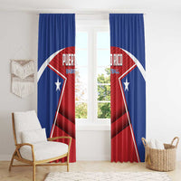Puerto Rico Basketball Window Curtain Magnificos Go Champion