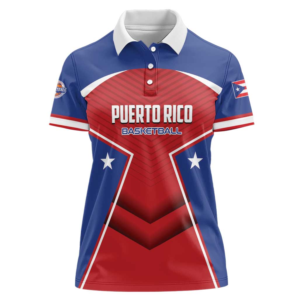 Personalized Puerto Rico Basketball Women Polo Shirt Magnificos Go Champion