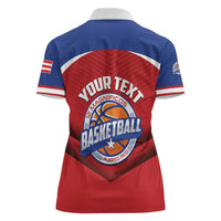 Personalized Puerto Rico Basketball Women Polo Shirt Magnificos Go Champion