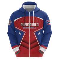 Personalized Puerto Rico Basketball Zip Hoodie Magnificos Go Champion