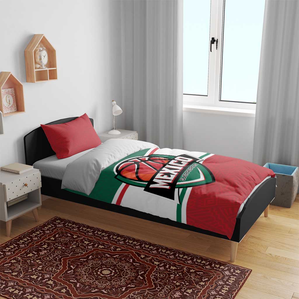 Mexico Basketball Bedding Set Guerreros Go Champion