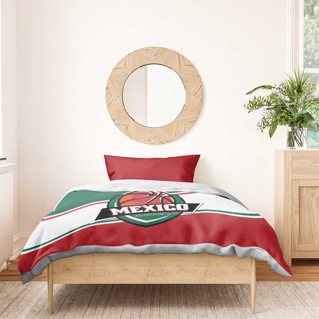 Mexico Basketball Bedding Set Guerreros Go Champion