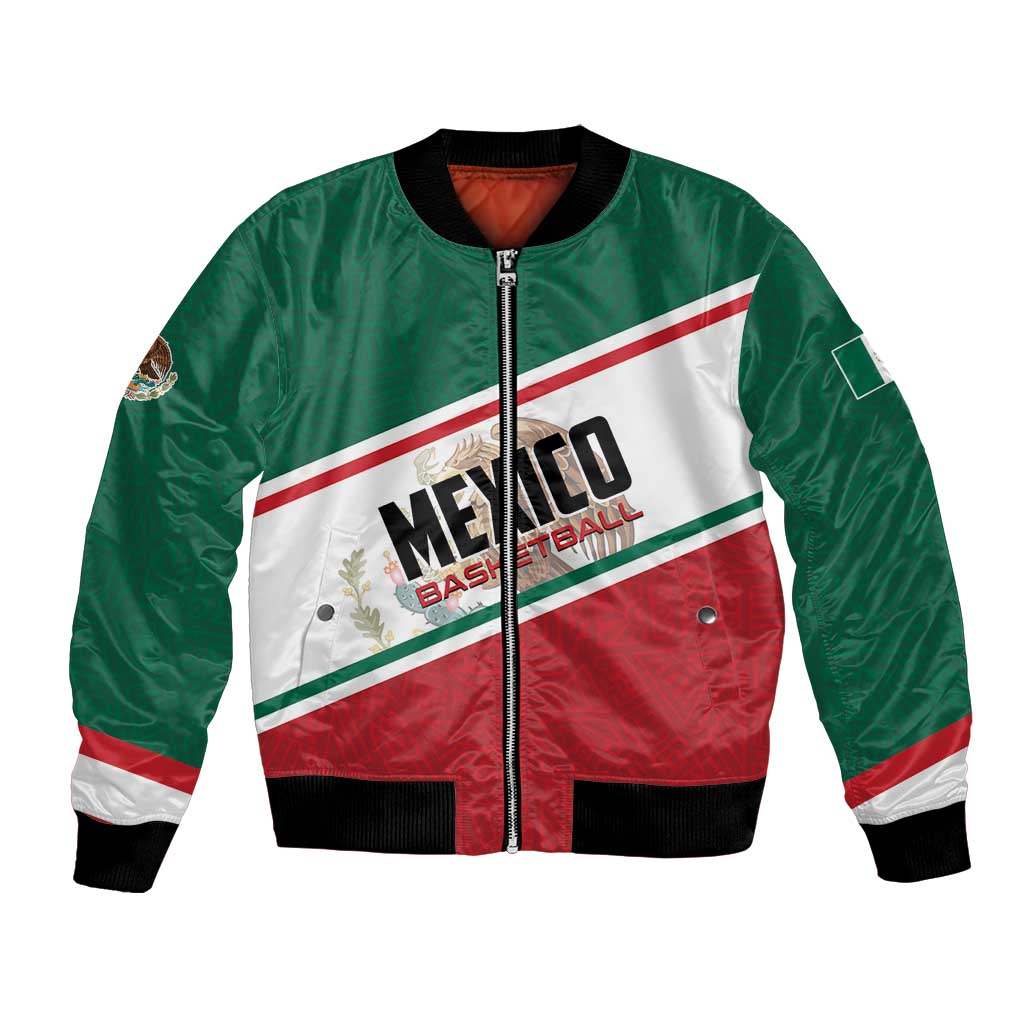 Personalized Mexico Basketball Bomber Jacket Guerreros Go Champion