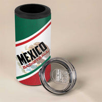 Personalized Mexico Basketball 4 in 1 Can Cooler Tumbler Guerreros Go Champion
