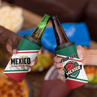 Personalized Mexico Basketball 4 in 1 Can Cooler Tumbler Guerreros Go Champion