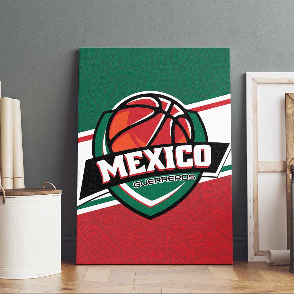 Mexico Basketball Canvas Wall Art Guerreros Go Champion