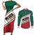 Personalized Mexico Basketball Couples Matching Short Sleeve Bodycon Dress and Long Sleeve Button Shirt Guerreros Go Champion