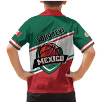Personalized Mexico Basketball Family Matching Mermaid Dress and Hawaiian Shirt Guerreros Go Champion