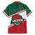 Personalized Mexico Basketball Family Matching Off The Shoulder Long Sleeve Dress and Hawaiian Shirt Guerreros Go Champion