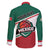 Personalized Mexico Basketball Family Matching Off The Shoulder Long Sleeve Dress and Hawaiian Shirt Guerreros Go Champion