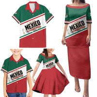 Personalized Mexico Basketball Family Matching Puletasi and Hawaiian Shirt Guerreros Go Champion