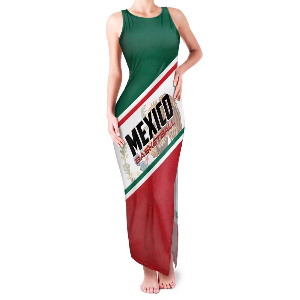 Personalized Mexico Basketball Family Matching Tank Maxi Dress and Hawaiian Shirt Guerreros Go Champion