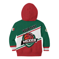 Personalized Mexico Basketball Kid Hoodie Guerreros Go Champion