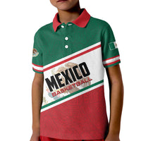 Personalized Mexico Basketball Kid Polo Shirt Guerreros Go Champion