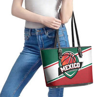 Mexico Basketball Leather Tote Bag Guerreros Go Champion
