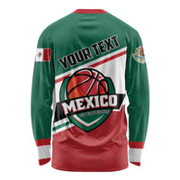 Personalized Mexico Basketball Long Sleeve Shirt Guerreros Go Champion