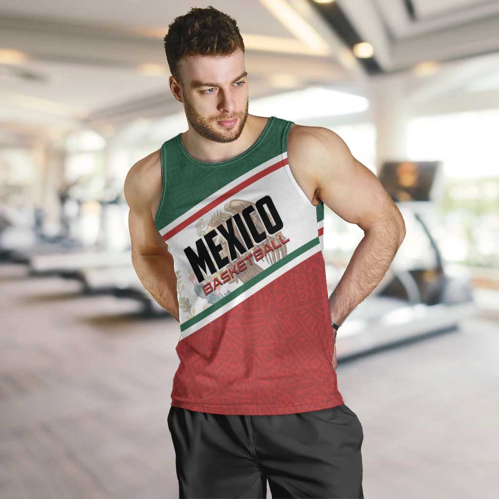 Personalized Mexico Basketball Men Tank Top Guerreros Go Champion