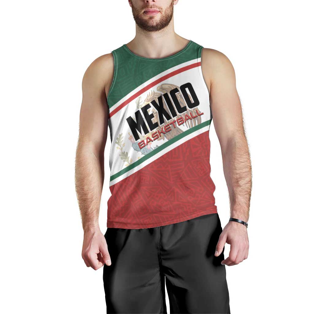 Personalized Mexico Basketball Men Tank Top Guerreros Go Champion