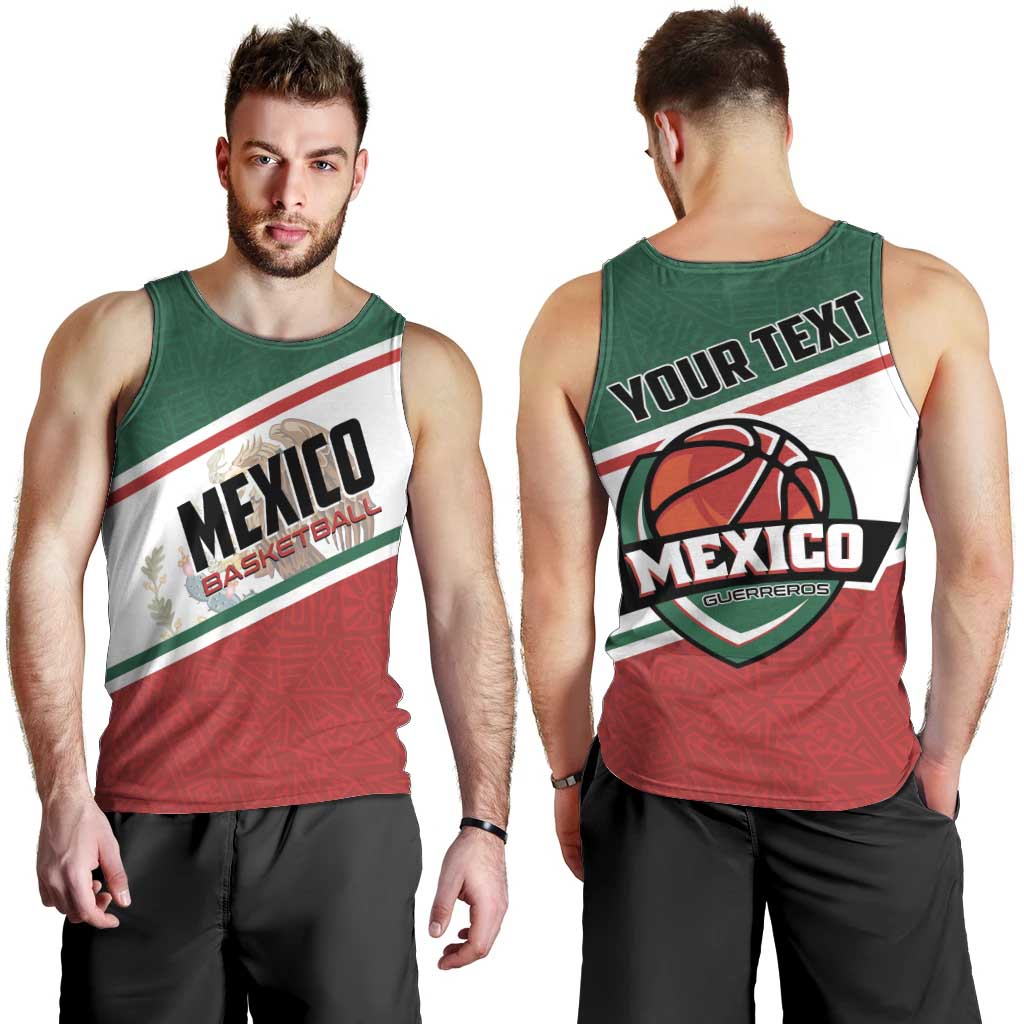 Personalized Mexico Basketball Men Tank Top Guerreros Go Champion