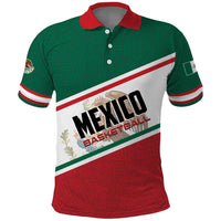 Personalized Mexico Basketball Polo Shirt Guerreros Go Champion