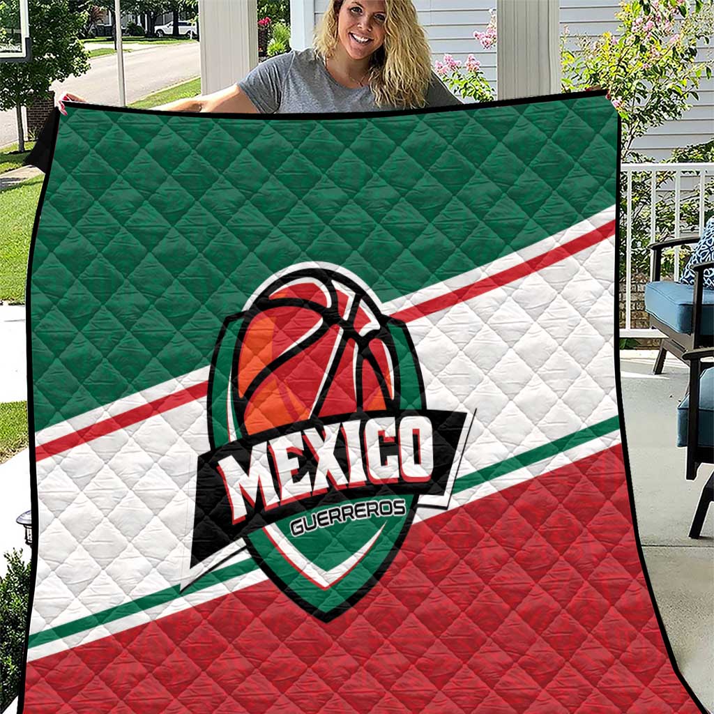 Mexico Basketball Quilt Guerreros Go Champion