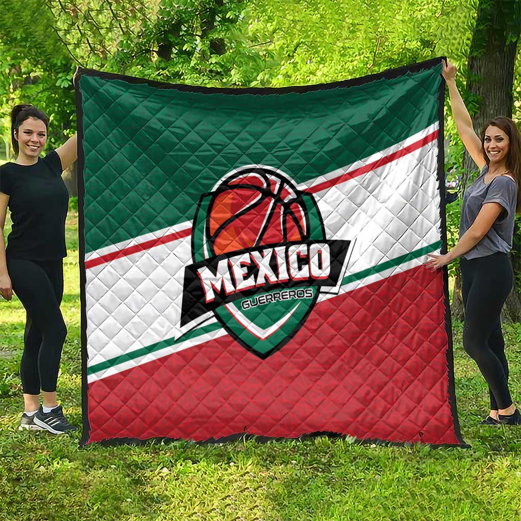 Mexico Basketball Quilt Guerreros Go Champion