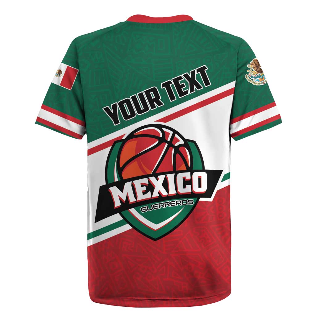 Personalized Mexico Basketball Rugby Jersey Guerreros Go Champion
