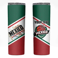 Personalized Mexico Basketball Skinny Tumbler Guerreros Go Champion