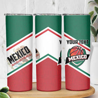 Personalized Mexico Basketball Skinny Tumbler Guerreros Go Champion