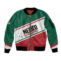Personalized Mexico Basketball Sleeve Zip Bomber Jacket Guerreros Go Champion