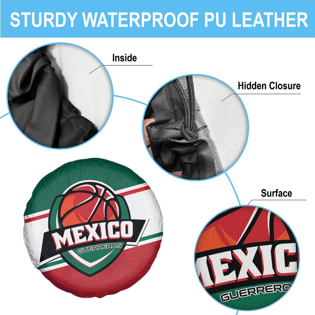 Mexico Basketball Spare Tire Cover Guerreros Go Champion