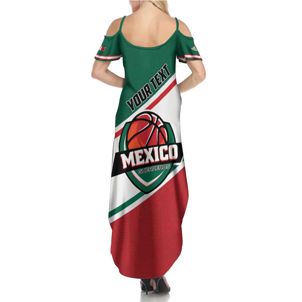 Personalized Mexico Basketball Summer Maxi Dress Guerreros Go Champion