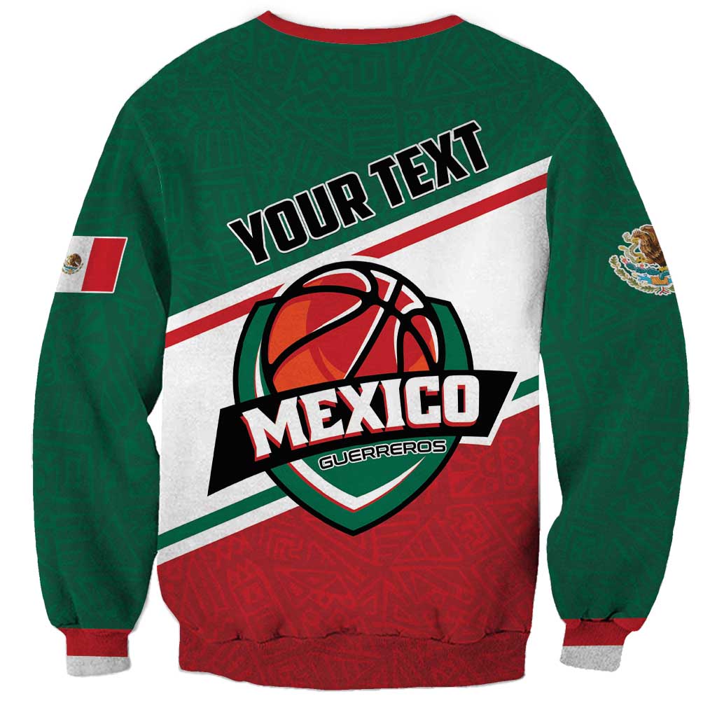 Personalized Mexico Basketball Sweatshirt Guerreros Go Champion