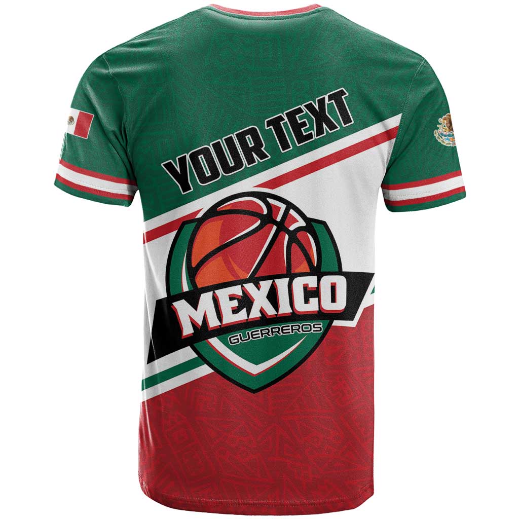 Personalized Mexico Basketball T Shirt Guerreros Go Champion