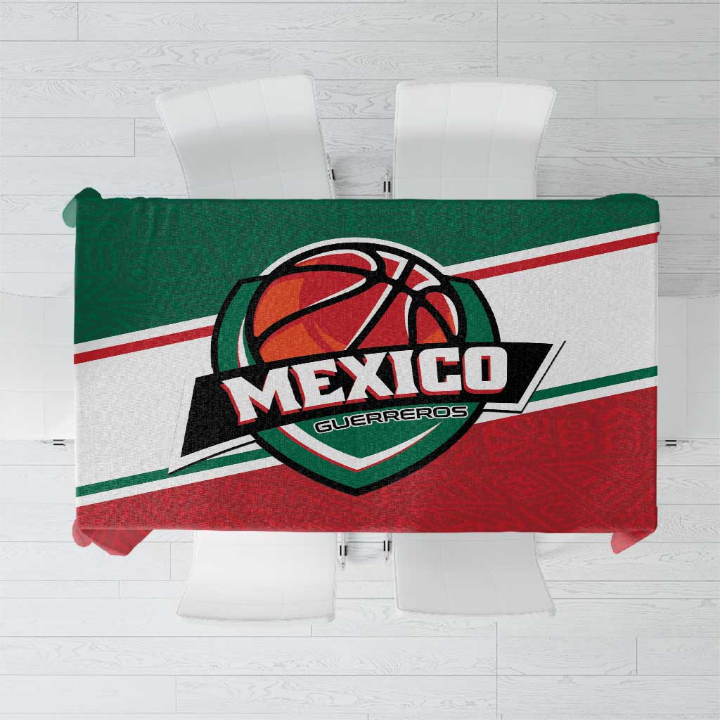 Mexico Basketball Tablecloth Guerreros Go Champion