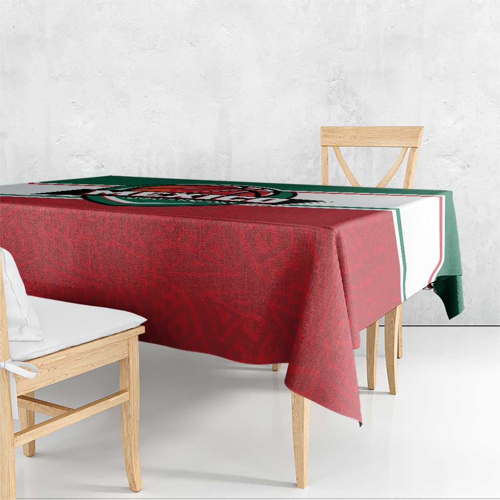 Mexico Basketball Tablecloth Guerreros Go Champion