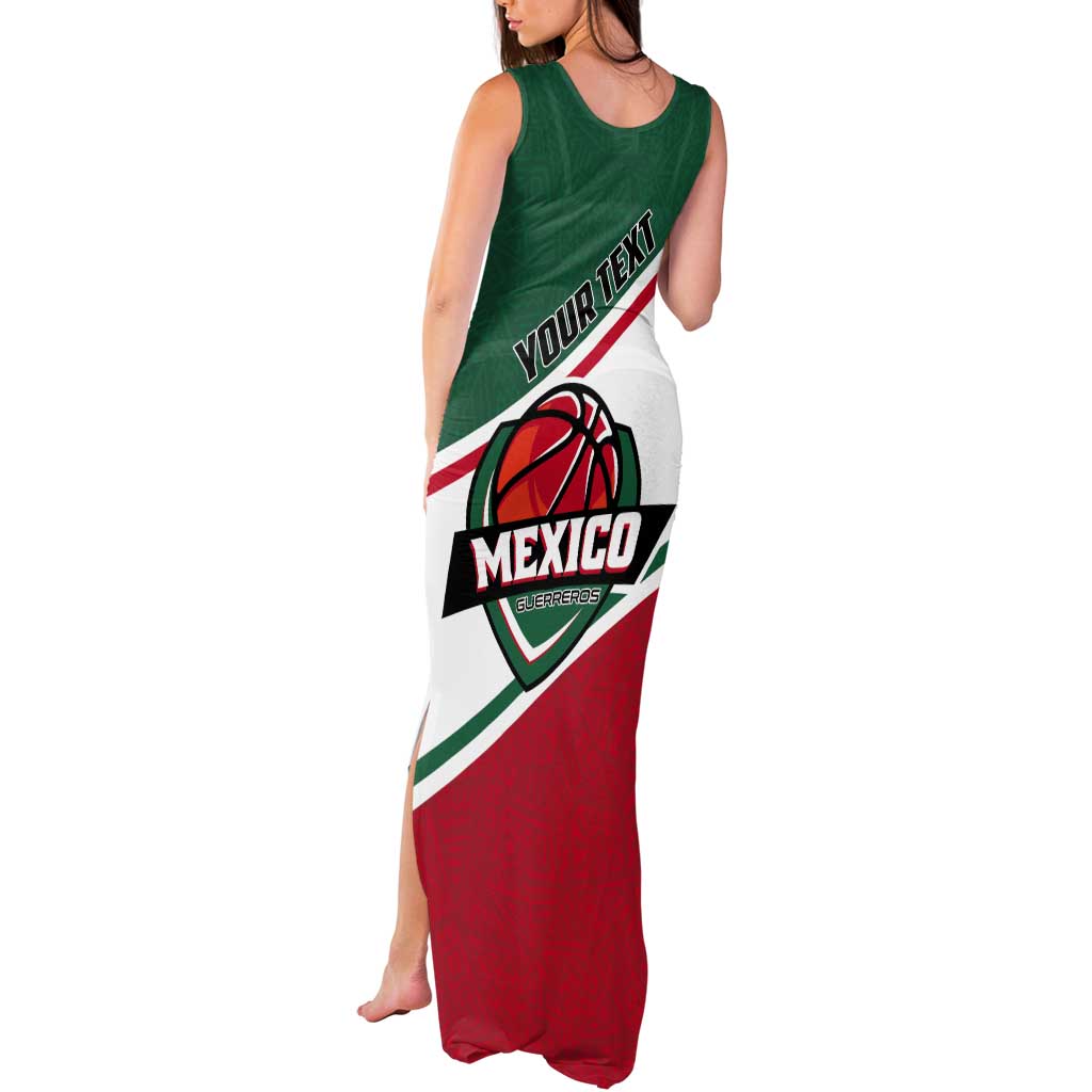 Personalized Mexico Basketball Tank Maxi Dress Guerreros Go Champion