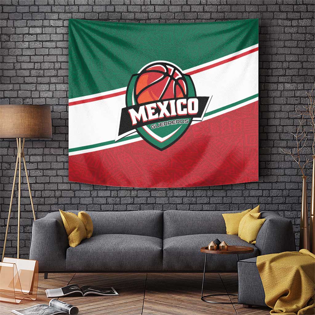Mexico Basketball Tapestry Guerreros Go Champion