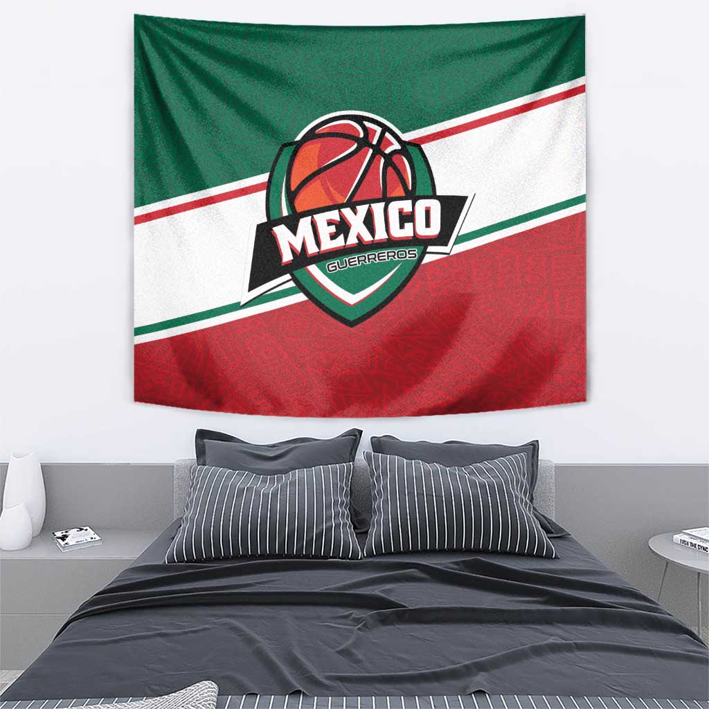 Mexico Basketball Tapestry Guerreros Go Champion