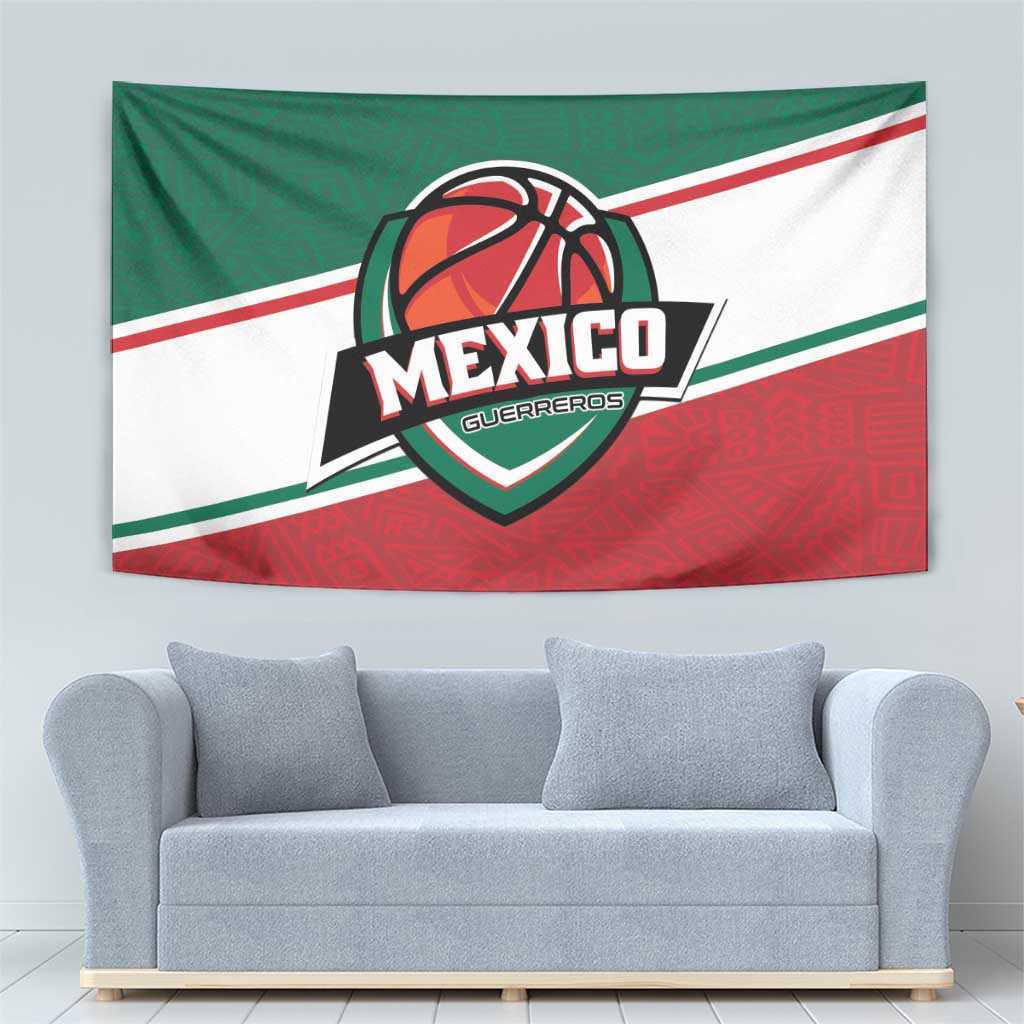 Mexico Basketball Tapestry Guerreros Go Champion