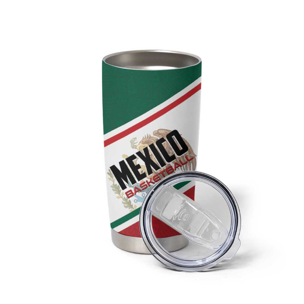 Personalized Mexico Basketball Tumbler Cup Guerreros Go Champion