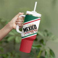 Personalized Mexico Basketball Tumbler With Handle Guerreros Go Champion